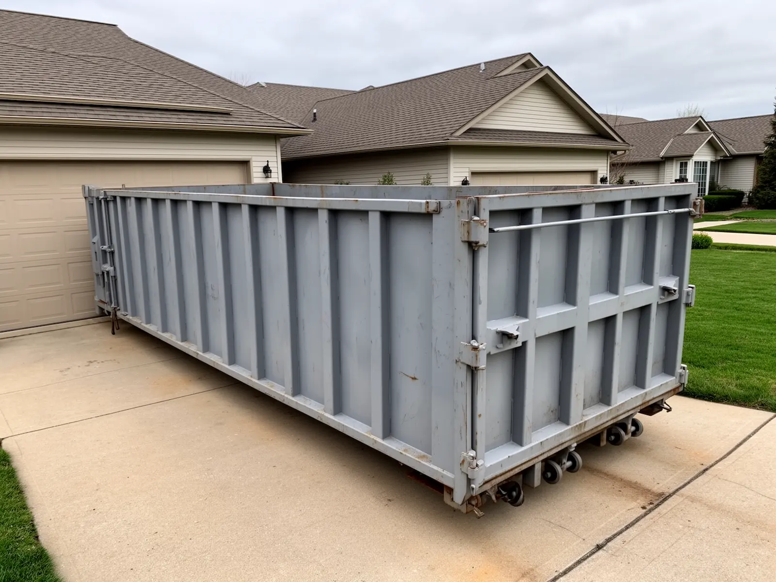 Roll-off dumpster from Uncle Stan's Dumpster Rental in Bogart, GA